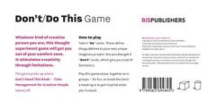 Don't Do This - Game: An Inspiration Game for Creative People