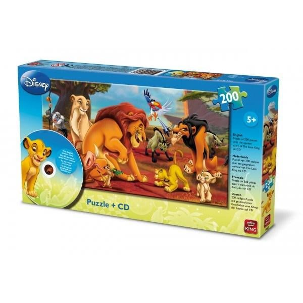 Puzzle Disney + CD cu povestea Regele Leu - Jad Flamande