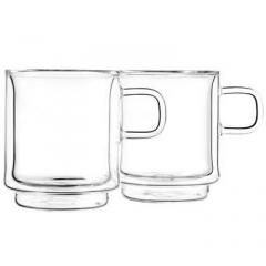 Set 2 cani cu perete dublu