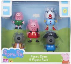 Set 5 figurine Peppa Pig - Fancy Dress