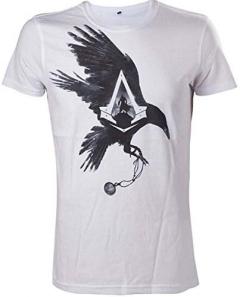 Tricou Assassins Creed Syndicate Crow, alb, marimea L