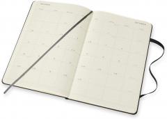 Agenda 2021 - 12-Month Monthly Planner - Large, Hard Cover - Black