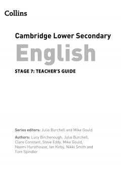 Lower Secondary English Teacher's Guide: Stage 7