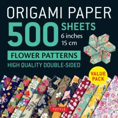 Origami Paper - 500 sheets Flower Patterns 
