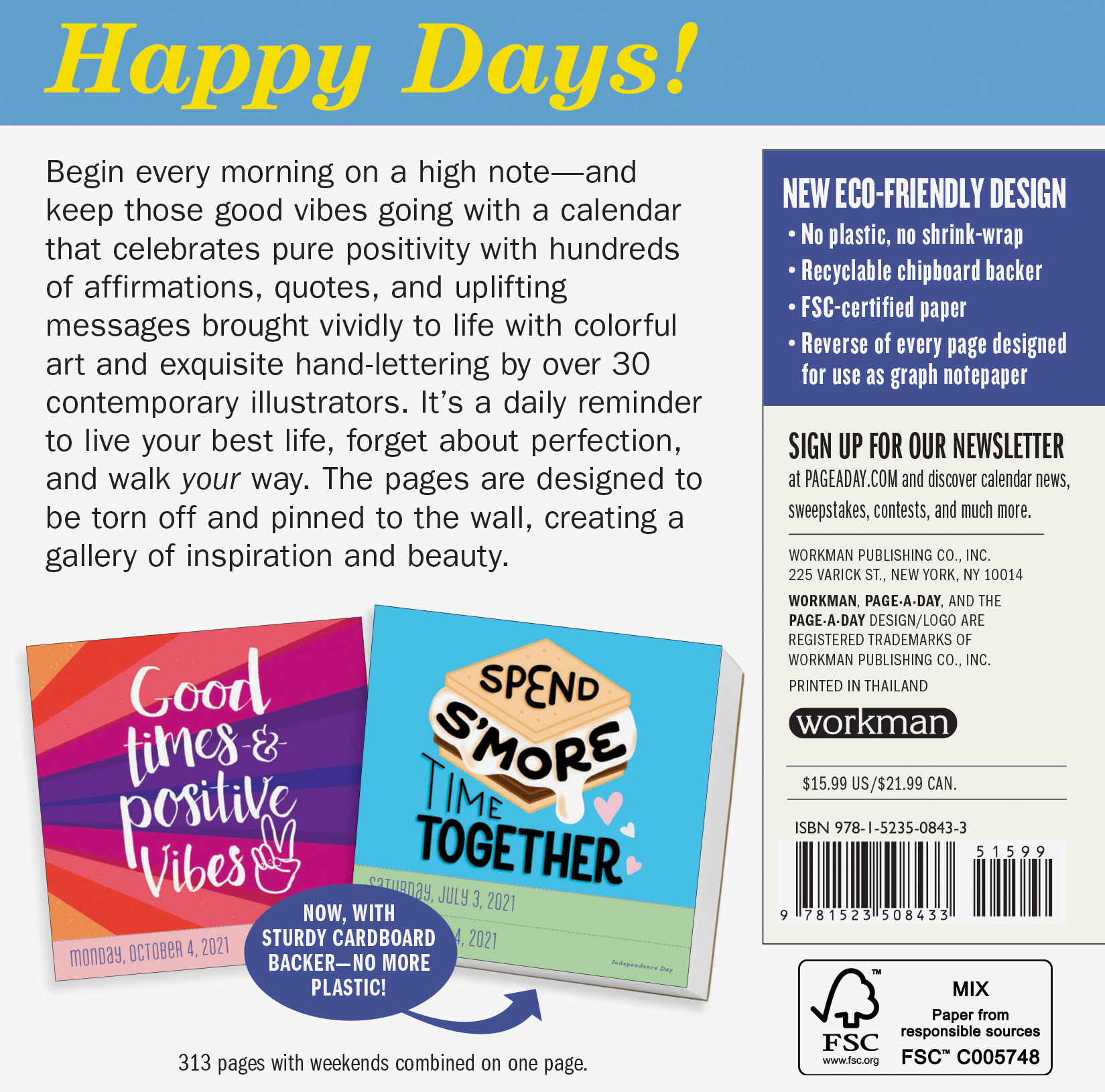 Calendar 2021 - Today is Going to be a Great Day! Page-A ...