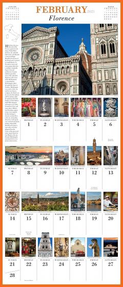 Calendar de perete 2021 - 365 Days in Italy Picture-A-Day 