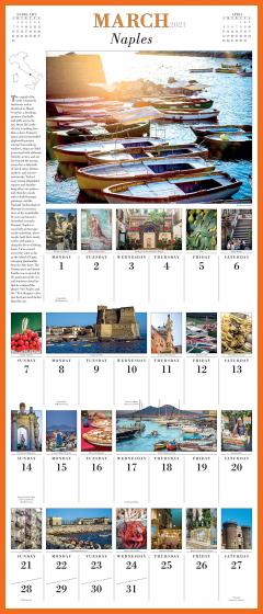Calendar de perete 2021 - 365 Days in Italy Picture-A-Day 
