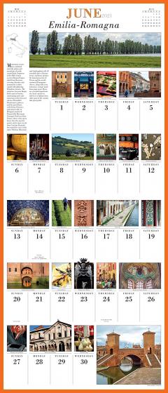 Calendar de perete 2021 - 365 Days in Italy Picture-A-Day 