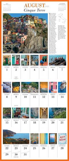 Calendar de perete 2021 - 365 Days in Italy Picture-A-Day 