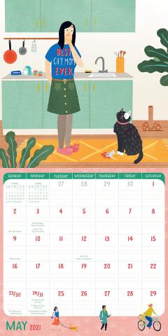 Calendar 2021 - Crazy Cat Lady - Mini 