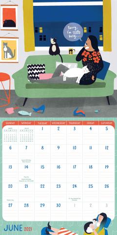 Calendar 2021 - Crazy Cat Lady - Mini 