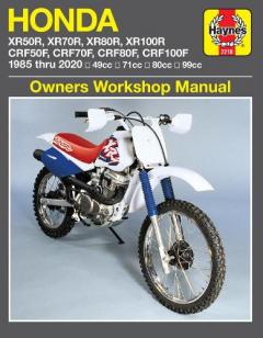 Coperta cărții Honda XR50R, XR70R, XR80R, XR100R, CRF50F, CRF70F, CRF80F, CRF100F (85-20)