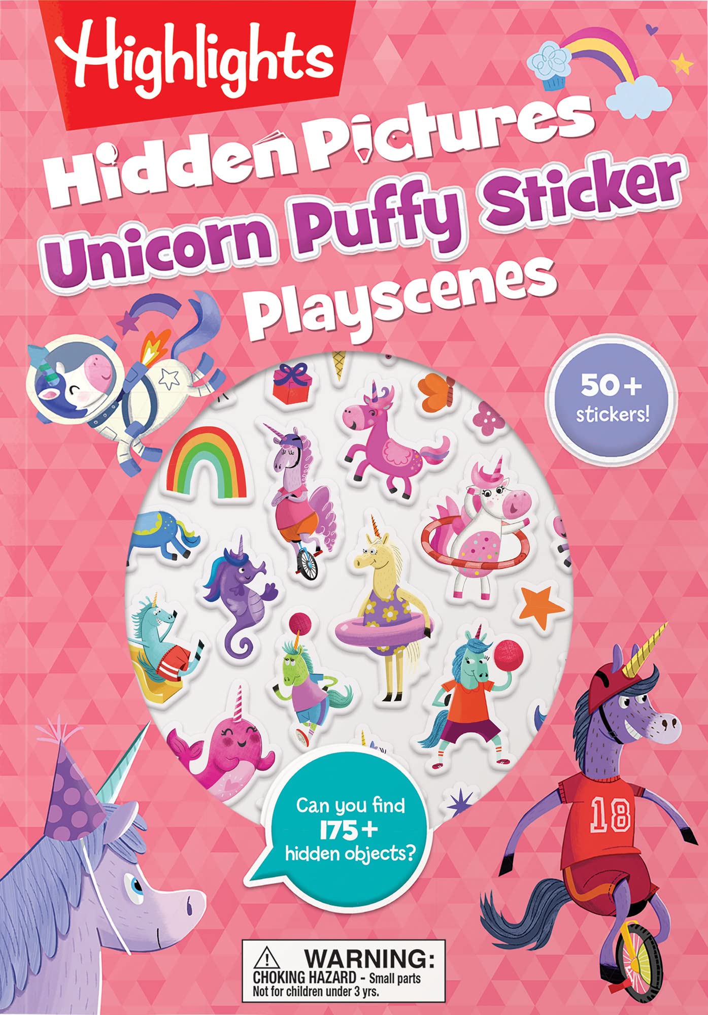Unicorn Puffy Sticker Playscenes