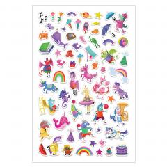 Unicorn Puffy Sticker Playscenes