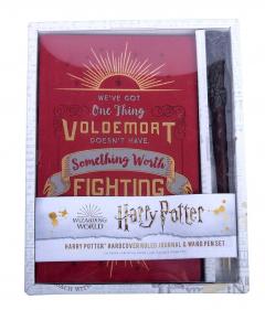 Set Carnet si Pix - Harry Potter: Harry Potter Hardcover Ruled Journal and Wand Pen Set