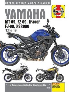 Coperta cărții Yamaha MT-09, FZ-09, Tracer, FJ-09, XSR900 (03 -19)