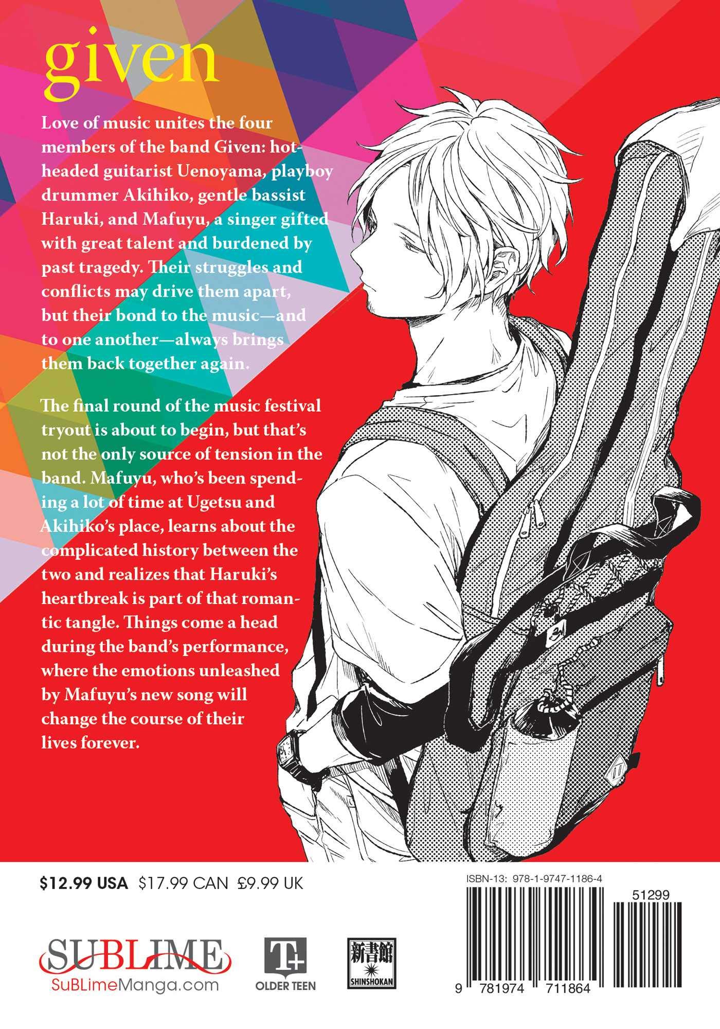 Given Illustrations Art Book By Natsuki Kizu – NOITAMINA BL Manga – Japan Import