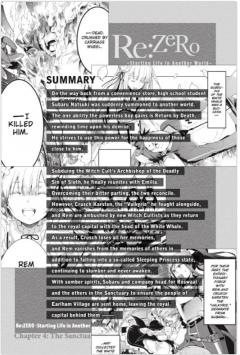 Re:ZERO - Starting Life in Another World. Chapter 4: The Sanctuary and the Witch of Greed. Vol. 1