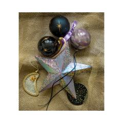 Glob - Stars Glitter - Black - doua modele - pret pe bucata