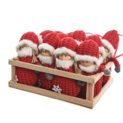 Ornament brad - Child Angel - White-Red - mai multe modele