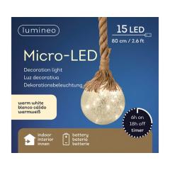 Decoratiune - MicroLED Ice Ball with Rope