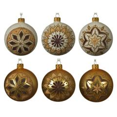 Glob - Gold Snowflake - mai multe modele - pret pe bucata