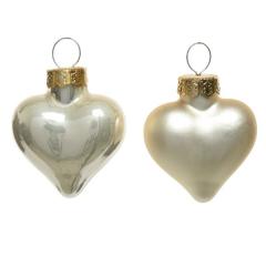 Set 12 globuri - Mini Hearts Enamel-Matt