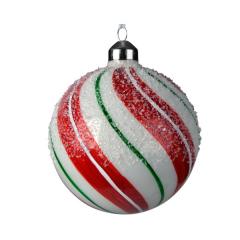 Set 2 globuri - Stripes Sugar Finish