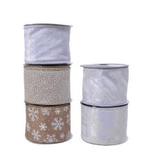 Panglica decorativa - White Christmas Decor - mai multe modele