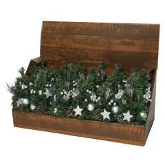 Brad artificial - Tree Bauble Glitter - Silver, 30 cm