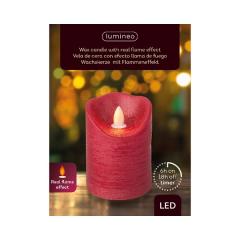 Decoratiune - LED Wax Dancing Candle - Red, 10 cm