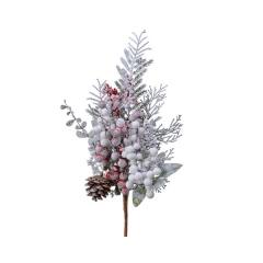 Decoratiune - Deco Spra Mix Berries Snow, Green/white - 50 cm