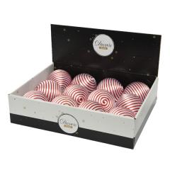 Glob - Foam Bauble Ribbons - Red and White
