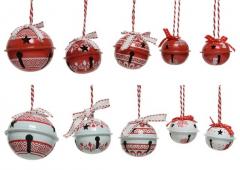 Set 14 clopotei - Red-White Iron