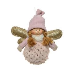 Figurina decorativa - Angel Wings Pink 14cm