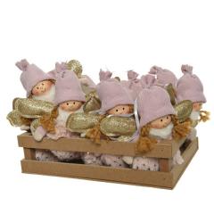 Figurina decorativa - Angel Wings Pink 14cm