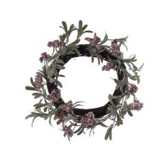 Coronita artificiala - Deco Birch Wreath Pink-Lilac Berries, 35 cm