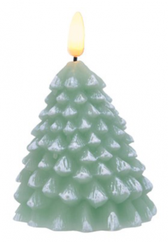 Lumanare decorativa - LED Wax Tree Candle - Green