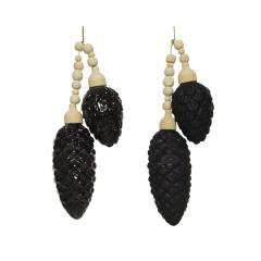 Ornament brad - Pinecone - Black - mai multe modele