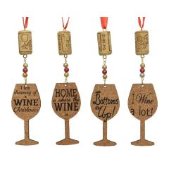 Decoratiune - Cork Wine Glass - mai multe modele