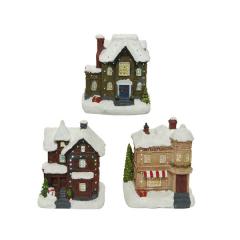 Decoratiune - LED Optical Fiber Houses - Christmas Villages - mai multe modele