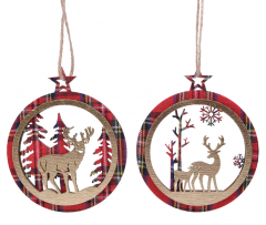 Ornament brad - Plywood Xmas Scenary, doua modele