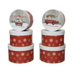 Cutie de cadou mica - Red Xmas Car - mai multe modele