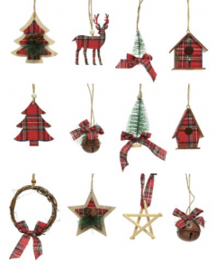 Ornament brad - Plywood Figure - mai multe modele - pret pe bucata