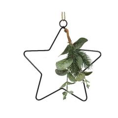 Decoratiune - Deco Star With Leaves, 20 cm