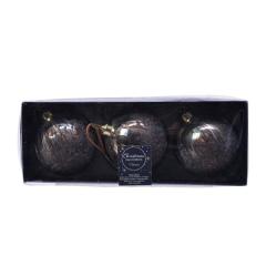 Set 3 globuri - Antique finish - doua culori - pret pe set