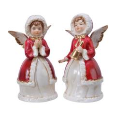 Decoratiune din portelan - Angel Christmas Red