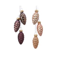 Ornament brad - Pinecone - Mixed Brown - mai multe culori