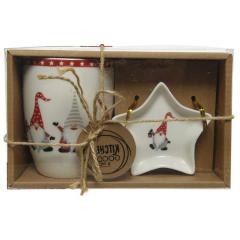 Set cana si farfuriuta - With Dwarf, With Star Rim