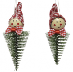 Ornament brad - Tree Statuettes with Hanger - doua modele - pret pe bucata